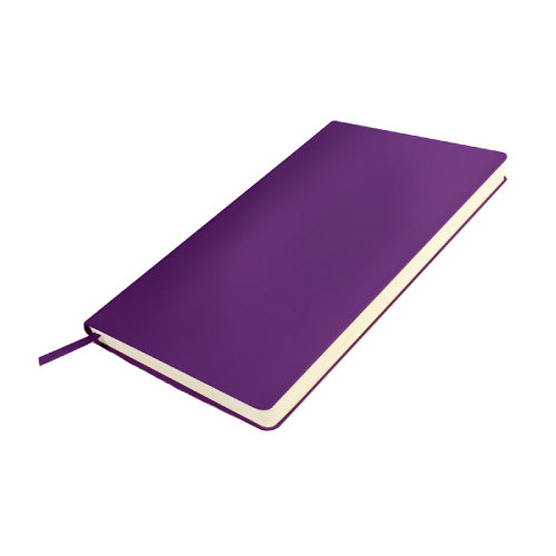 Бизнес-блокнот SMARTI, A5, фиолетовый, мягкая обложка, в клетку (фиолетовый)
