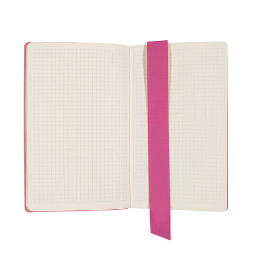 Бизнес-блокнот А5  "Provence", розовый , мягкая обложка, в клетку (розовый)