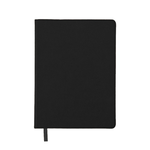 Блокнот SHADY JUNIOR с элементами планирования,  А6, черный, кремовый блок,черный  обрез (черный)