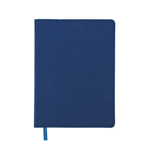 Блокнот SHADY JUNIOR с элементами планирования,  А6, синий, кремовый блок, темно-синий обрез (синий)