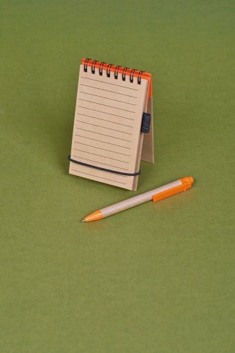 Блокнот на кольцах Eco Note с ручкой, красный