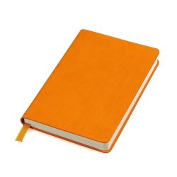 Бизнес-блокнот "URBAN", 130 × 210 мм,  оранжевый,  мягкая обложка,  блок-линейка (оранжевый)