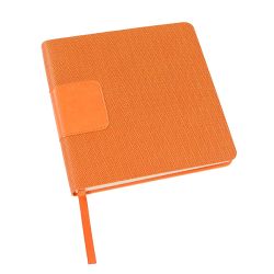 Ежедневник недатированный Scotty, А5-,  оранжевый, кремовый блок, без обреза (оранжевый)